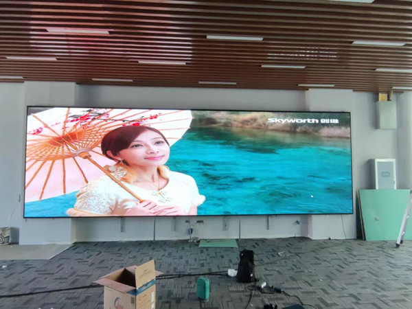 新郑P1.53led小间距屏安装案例